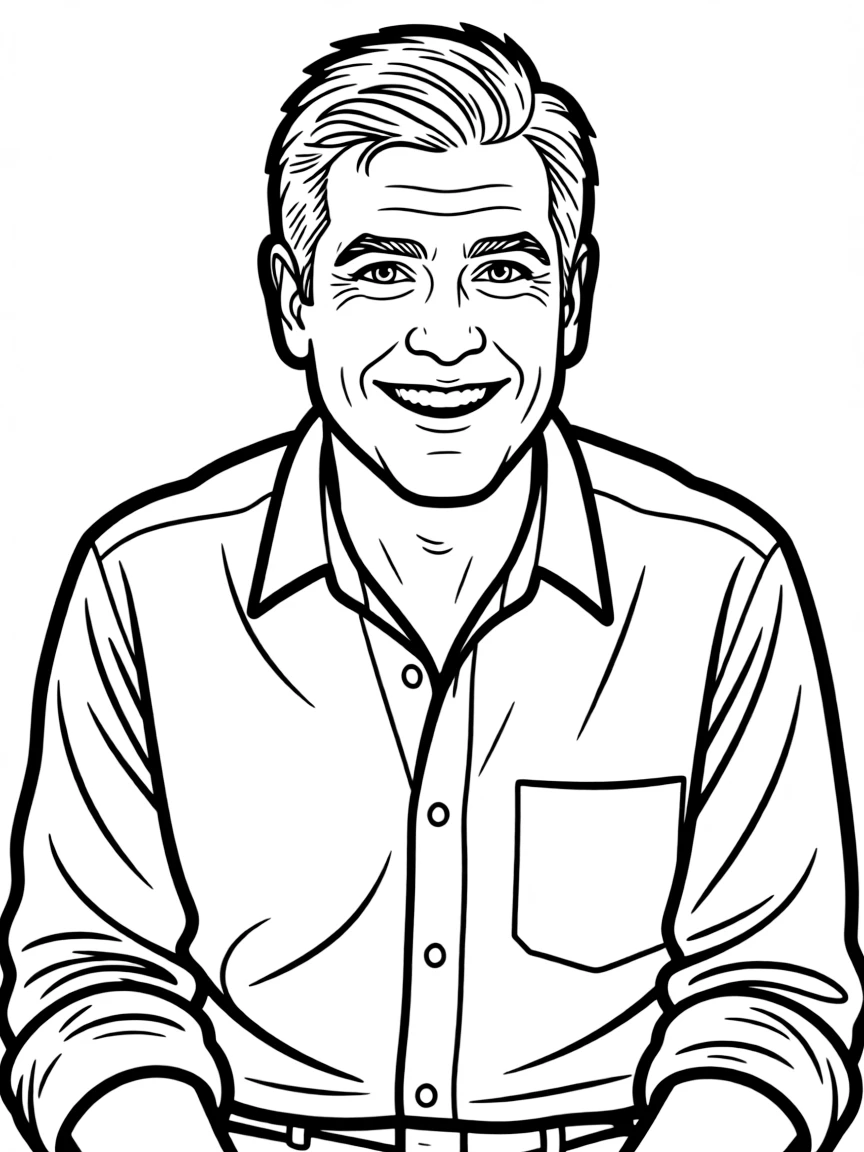 George Clooney smiling