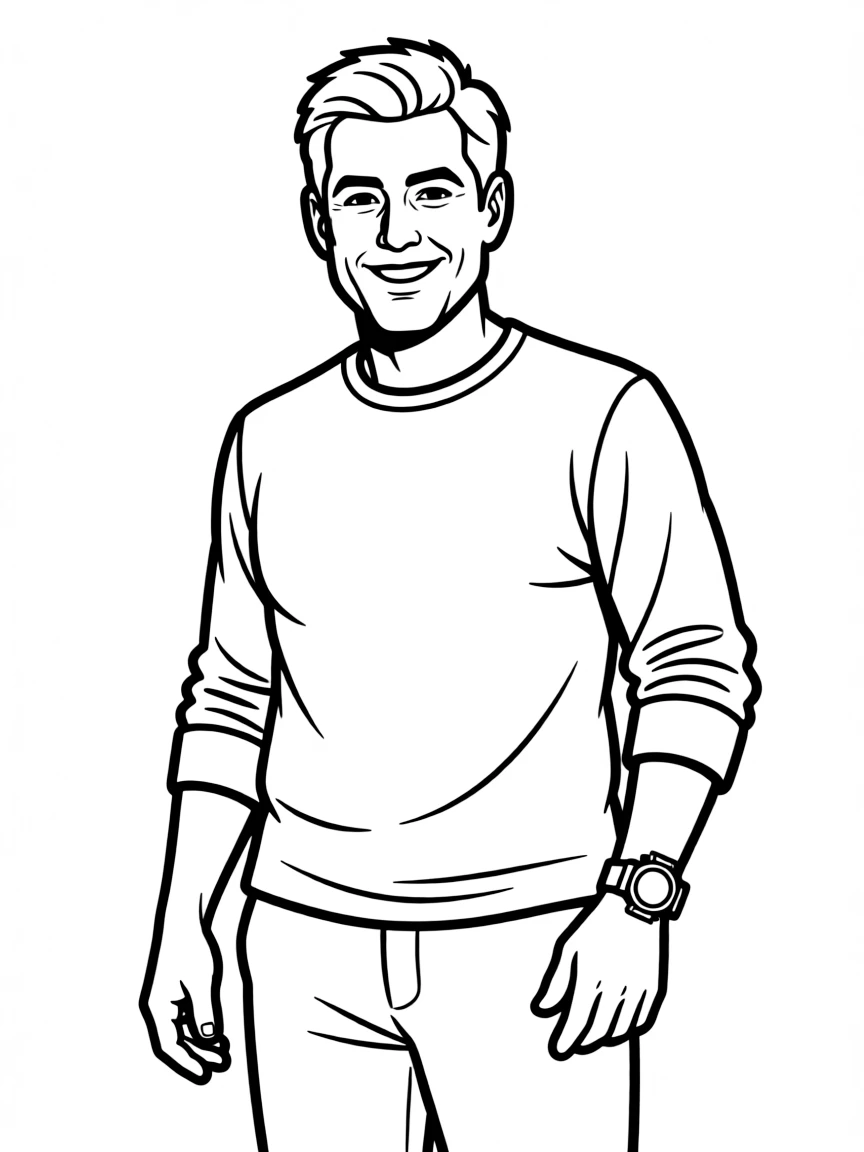 George Clooney with a nice watch