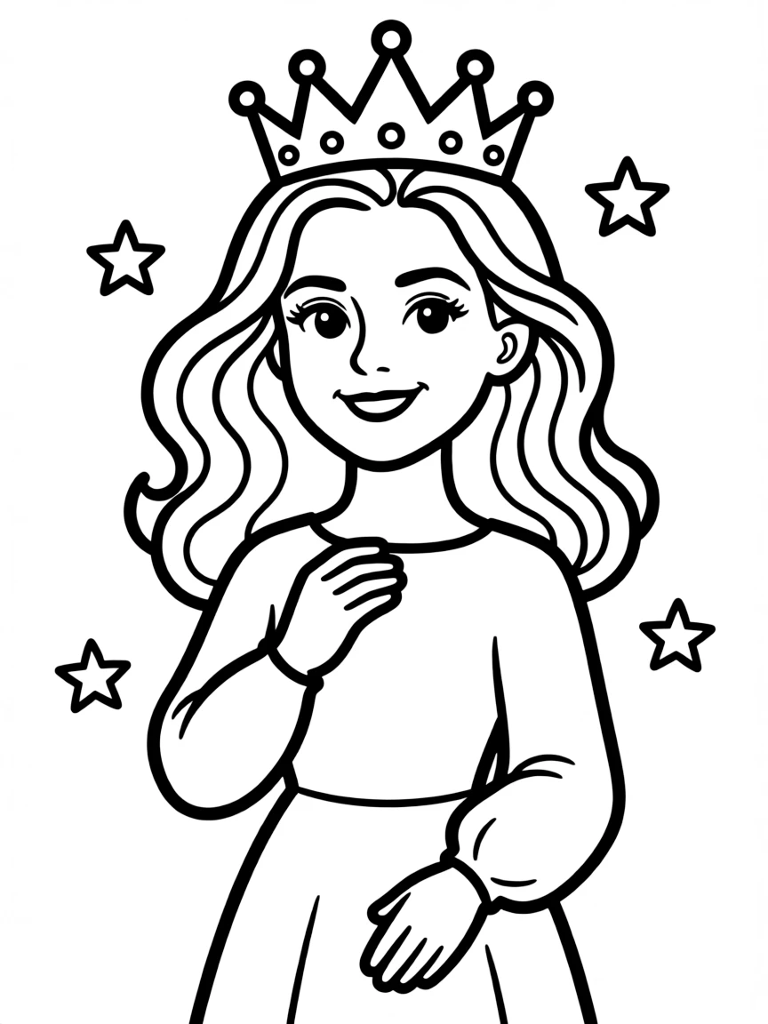 Gal Gadot with a crown