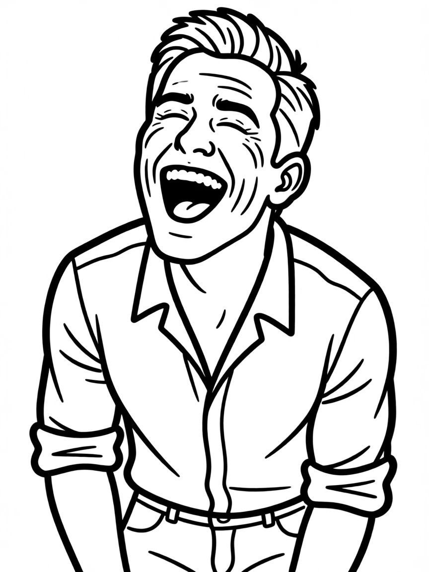 Ryan Reynolds laughing heartily
