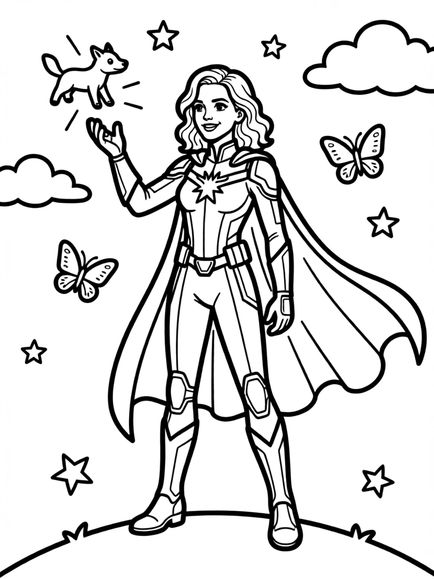 Scarlett Johansson as a hero