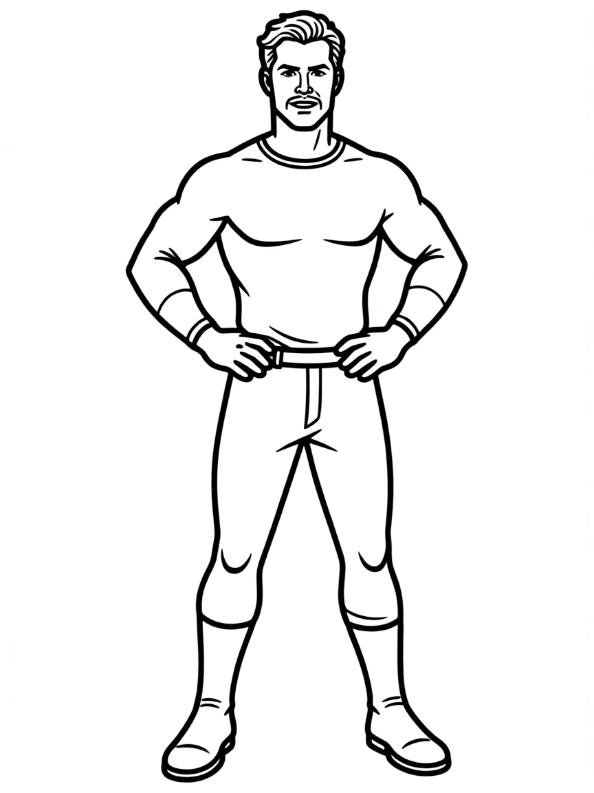 Chris Evans with a heroic pose