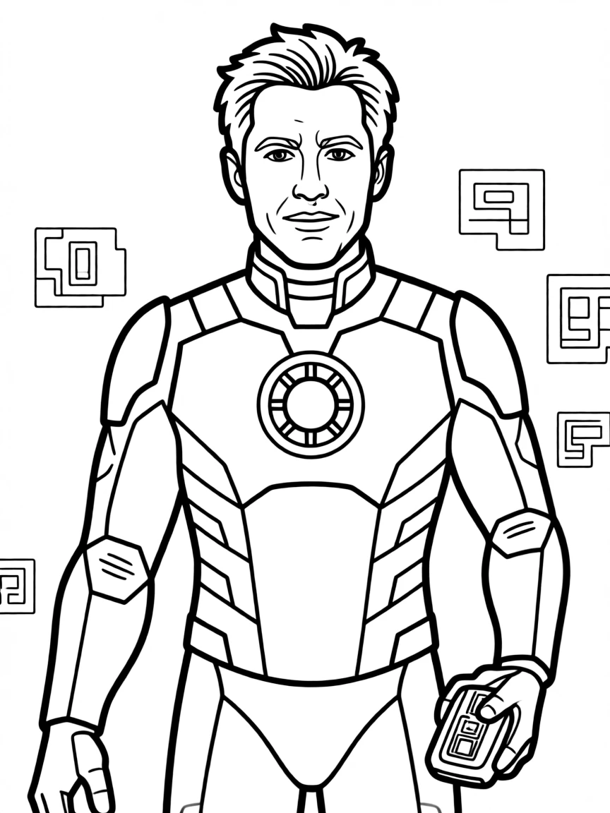 Robert Downey Jr. with tech