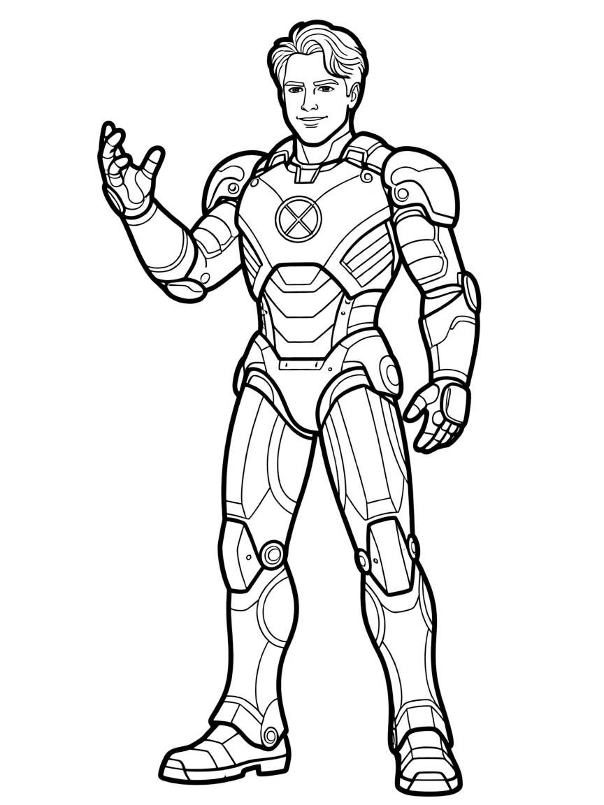 Robert Downey Jr. in a metal suit
