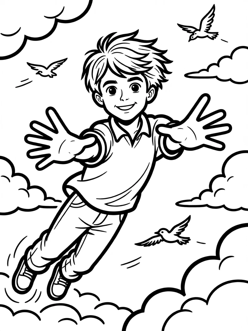 Daniel Radcliffe flying
