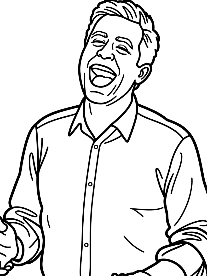 Steve Carell laughing out loud