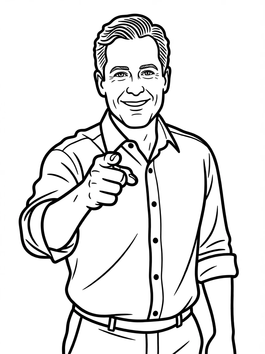 Steve Carell pointing and smiling