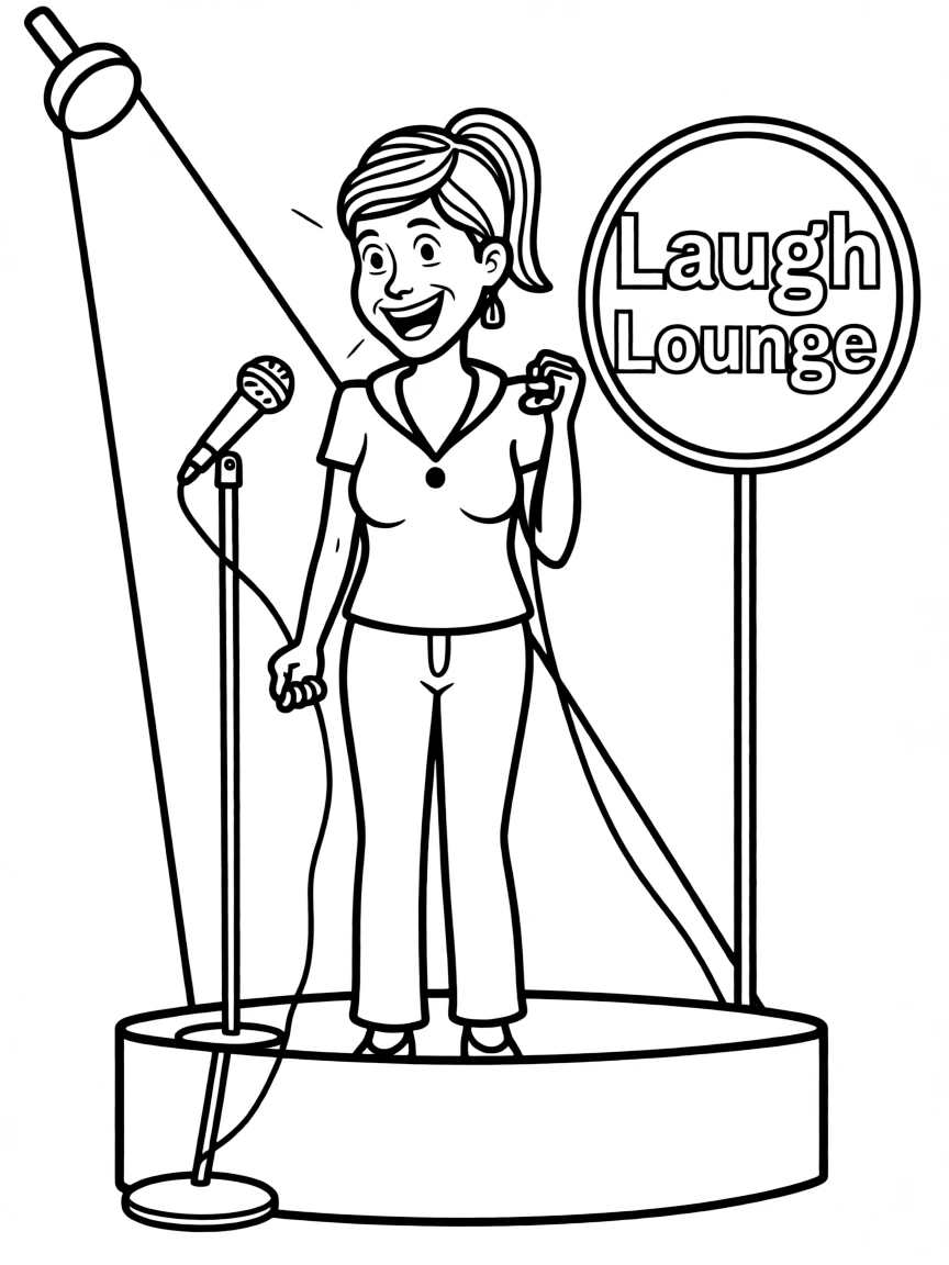 Amy Poehler telling a joke