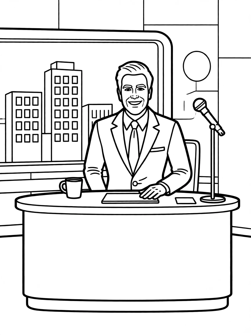 Jimmy Fallon on a talk show set