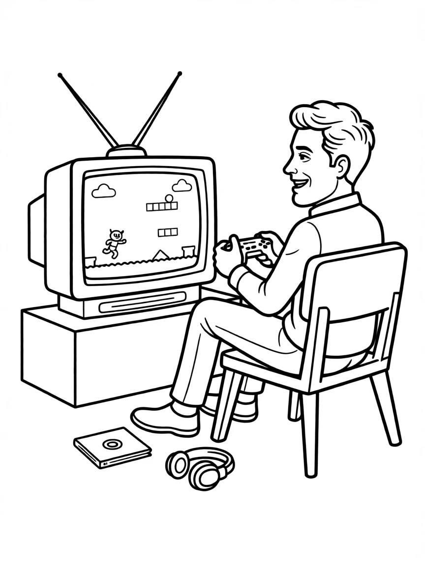 Jimmy Fallon playing a game