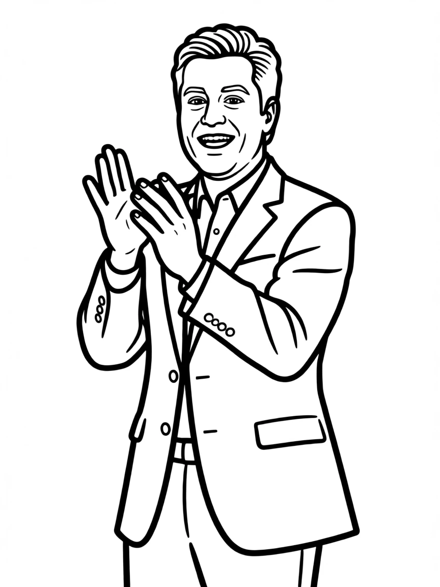 Jimmy Fallon clapping his hands