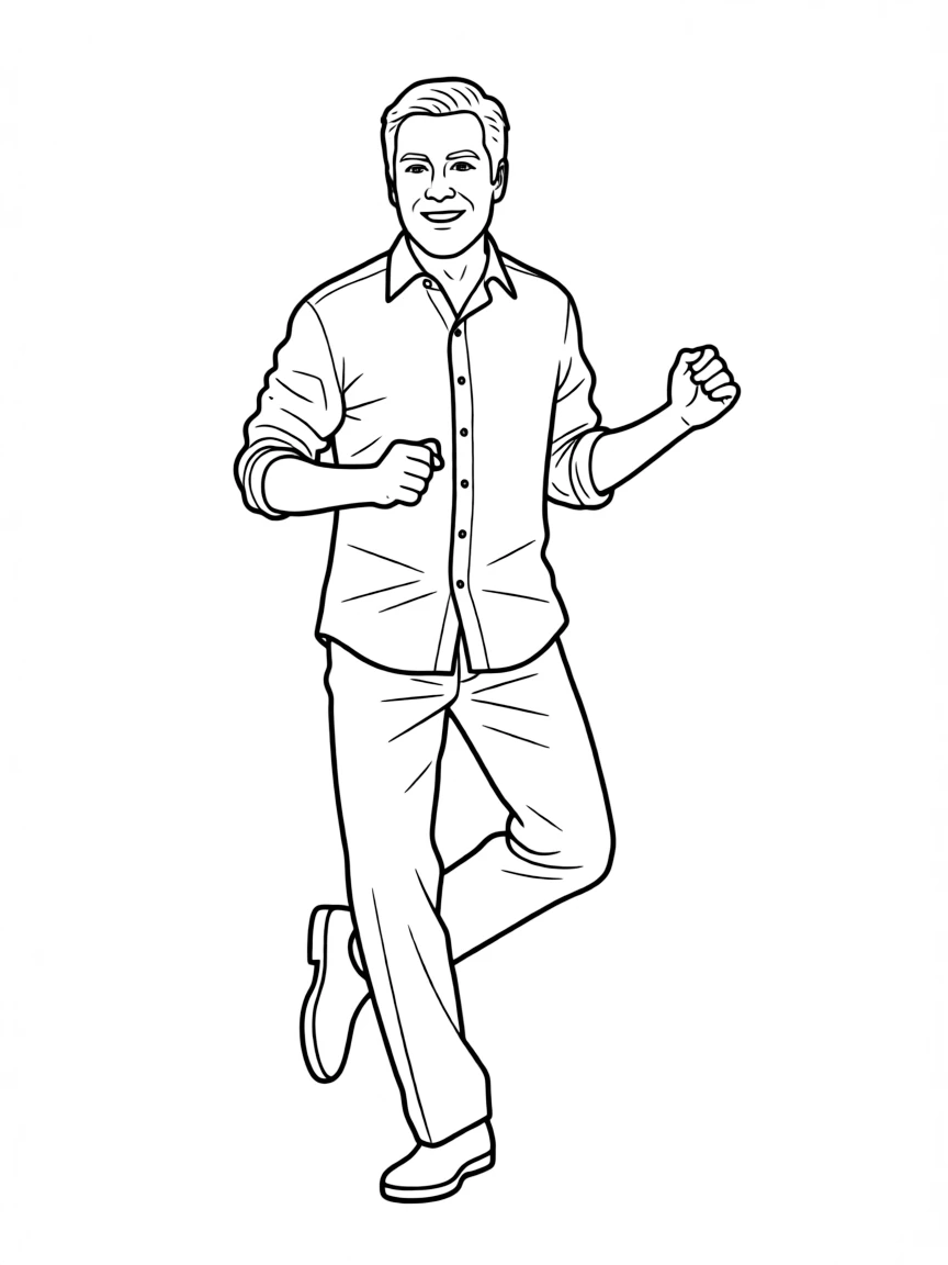 Jimmy Fallon dancing happily