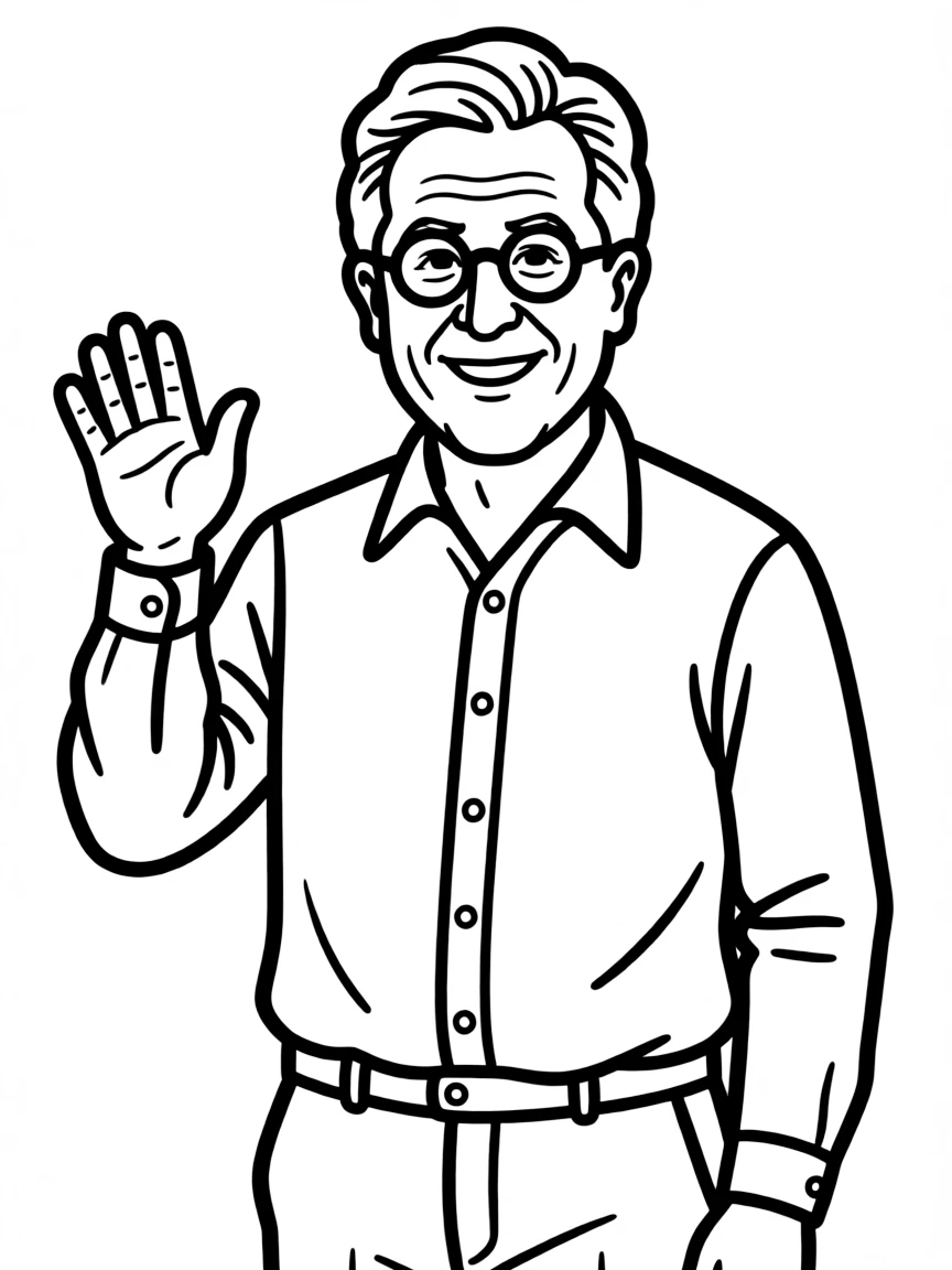 Stephen Colbert with glasses