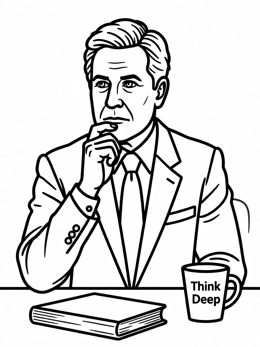 Stephen Colbert with a thoughtful look