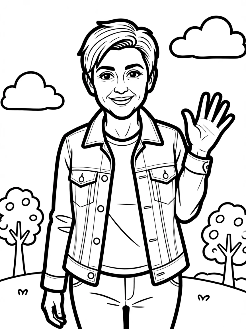 Ellen DeGeneres with a kind smile