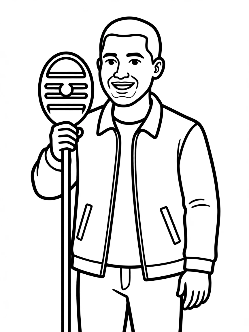 John Legend with a microphone