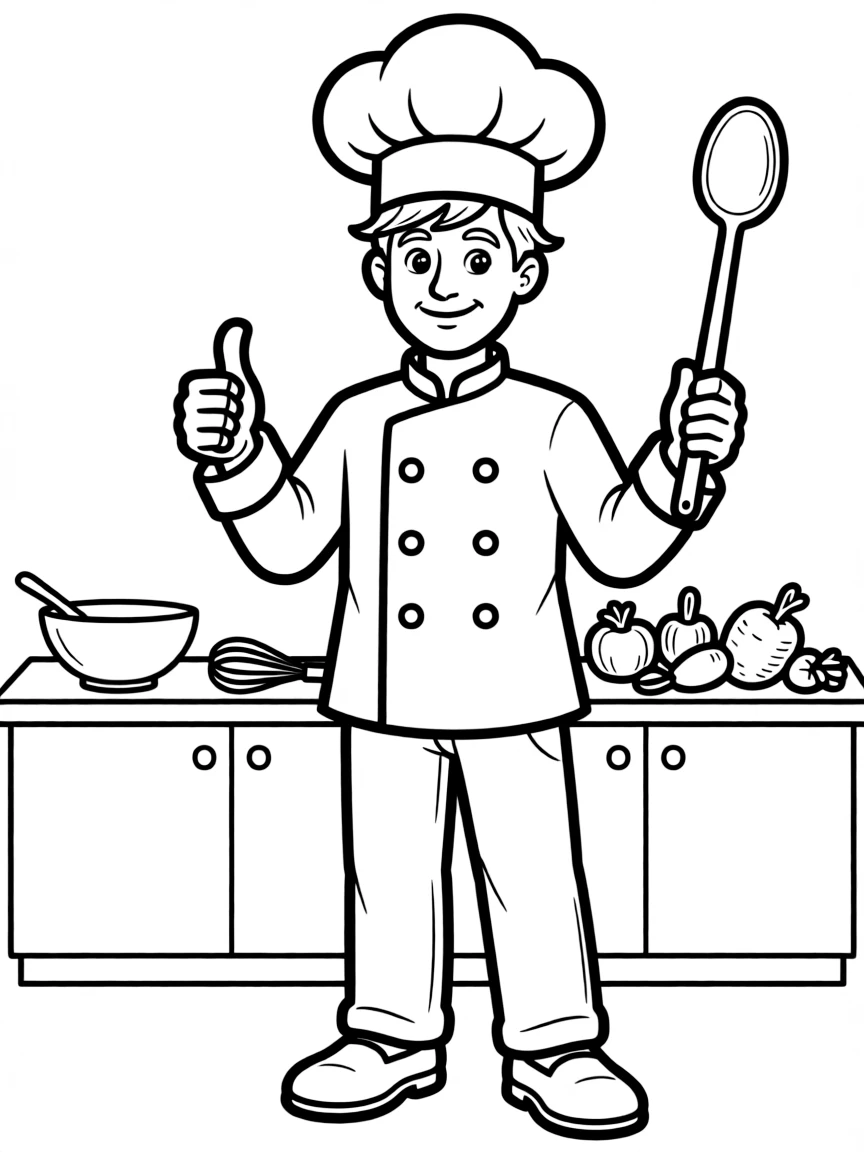 Gordon Ramsay with a chef hat