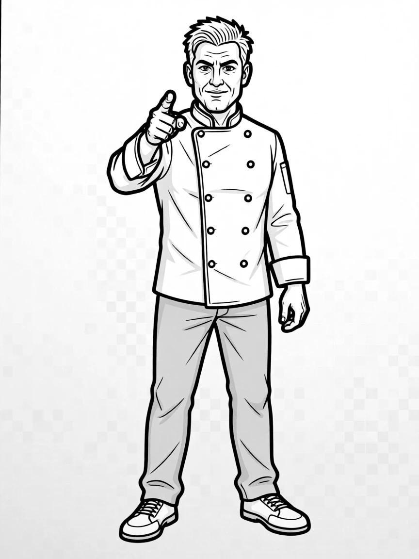 Gordon Ramsay pointing a finger