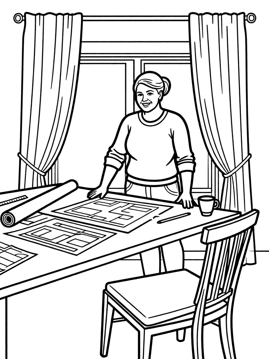 Joanna Gaines drawing plans