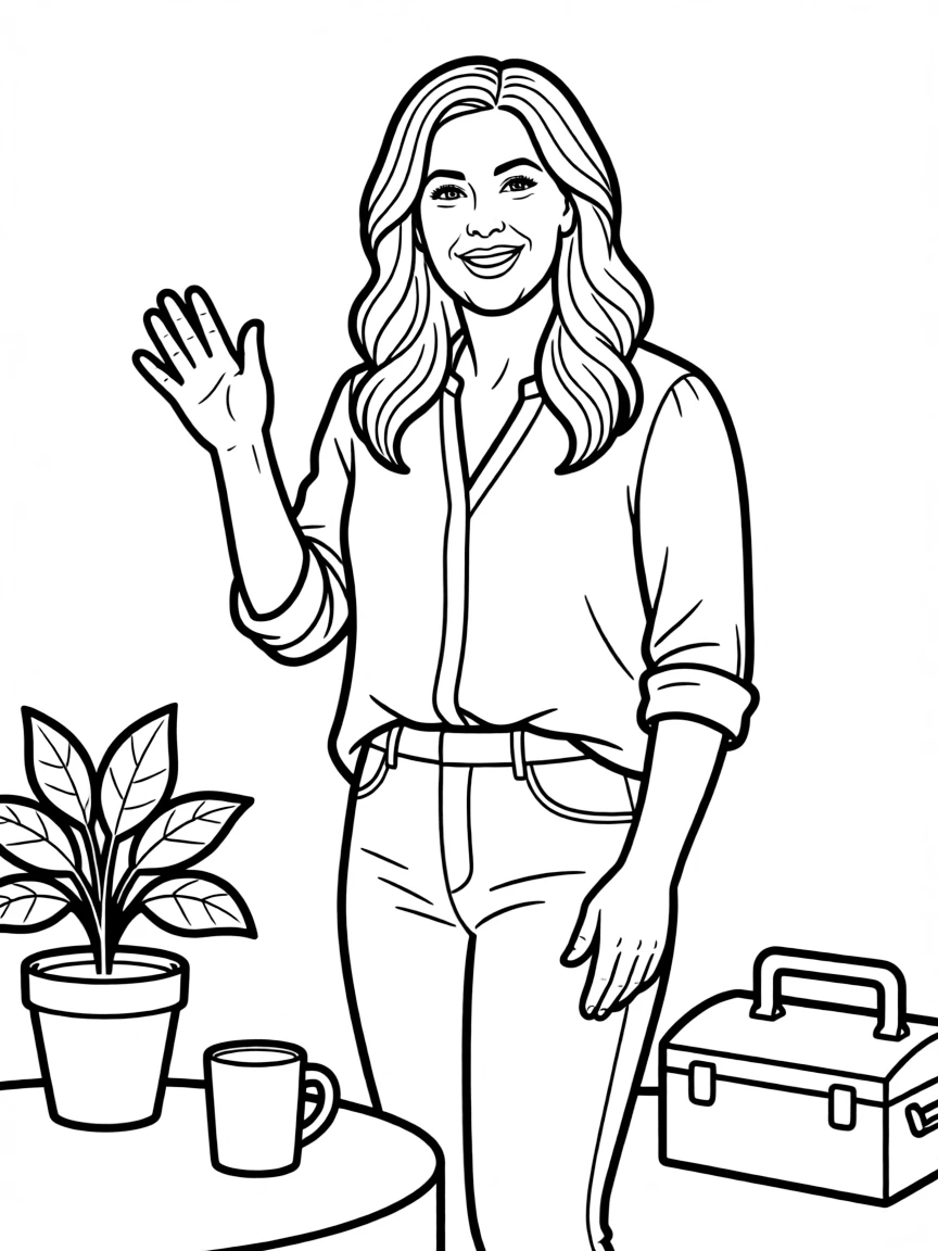 Joanna Gaines with a charming smile