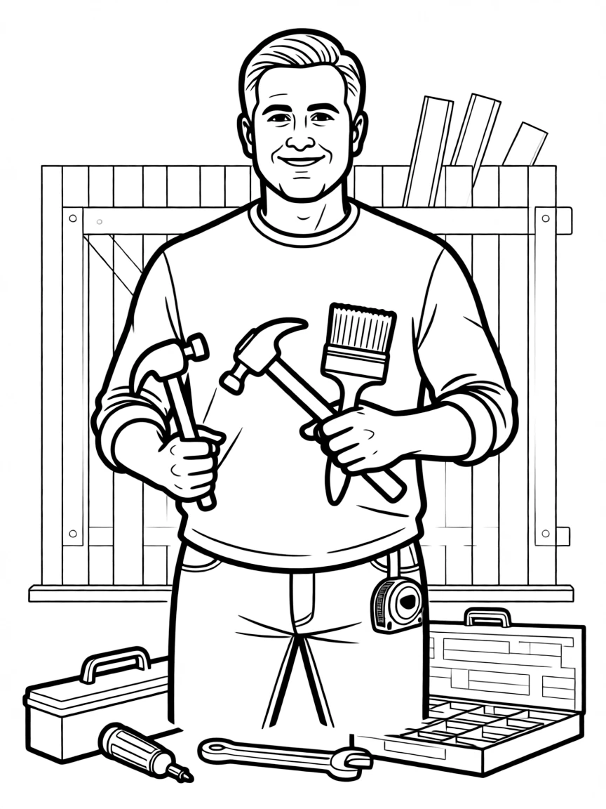 Chip Gaines with tools