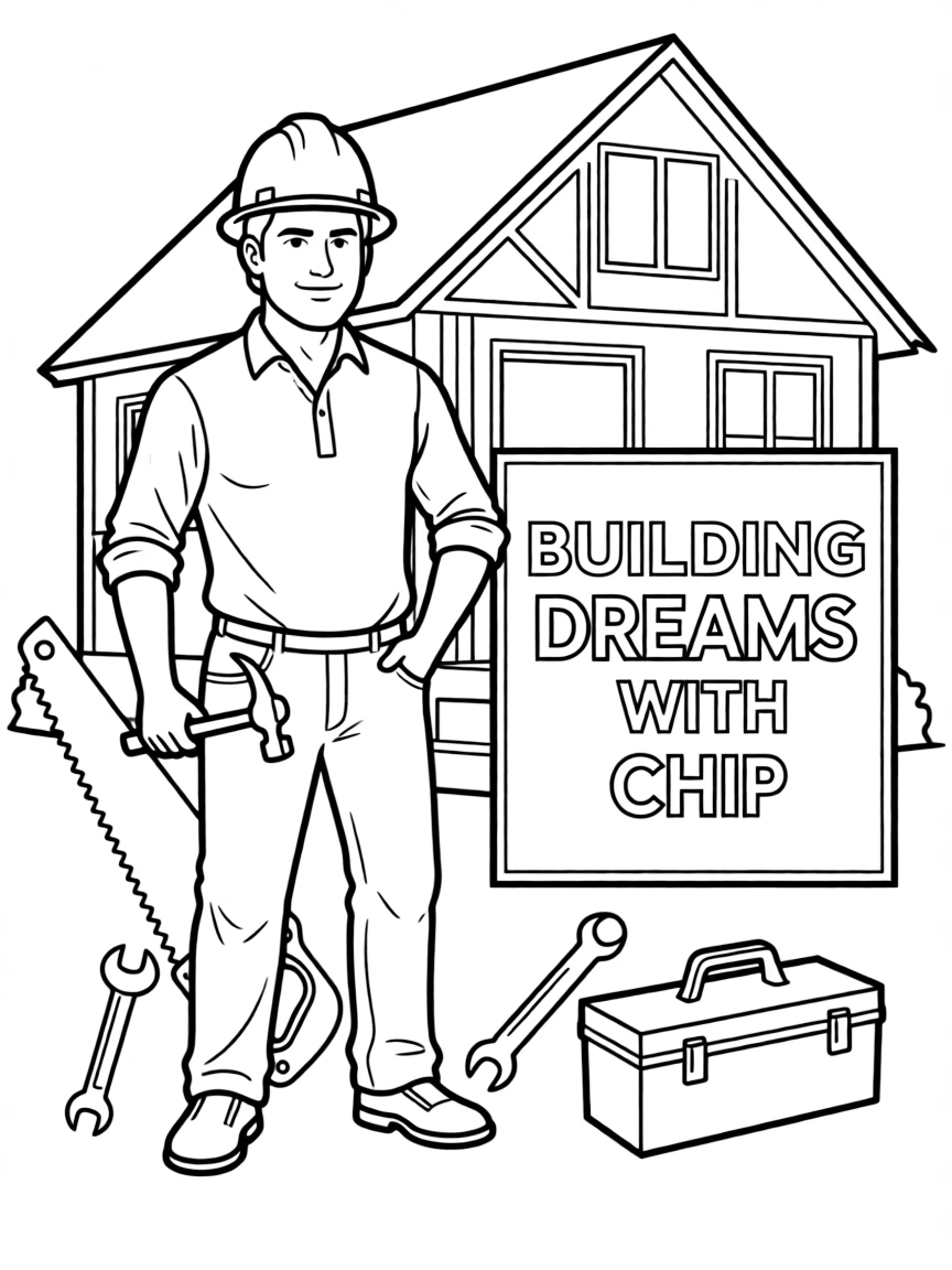 Chip Gaines wearing a hard hat