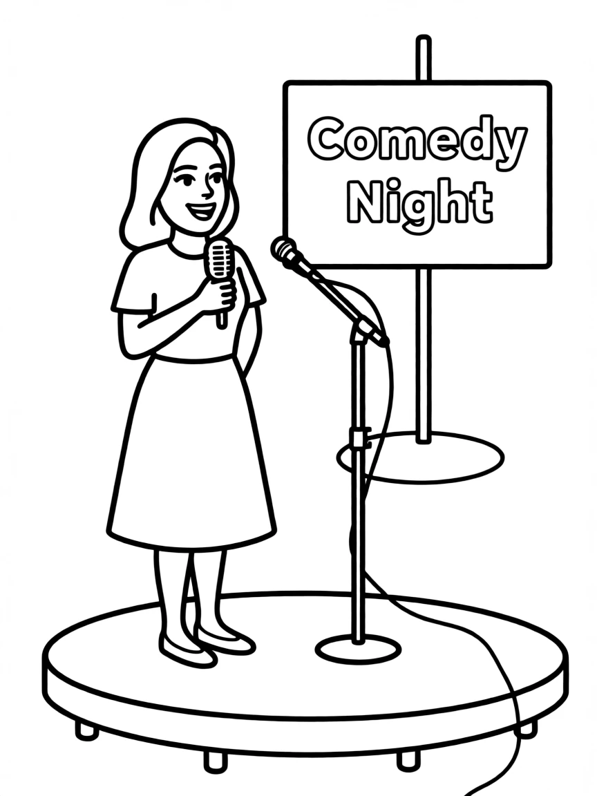 Amy Schumer telling a joke