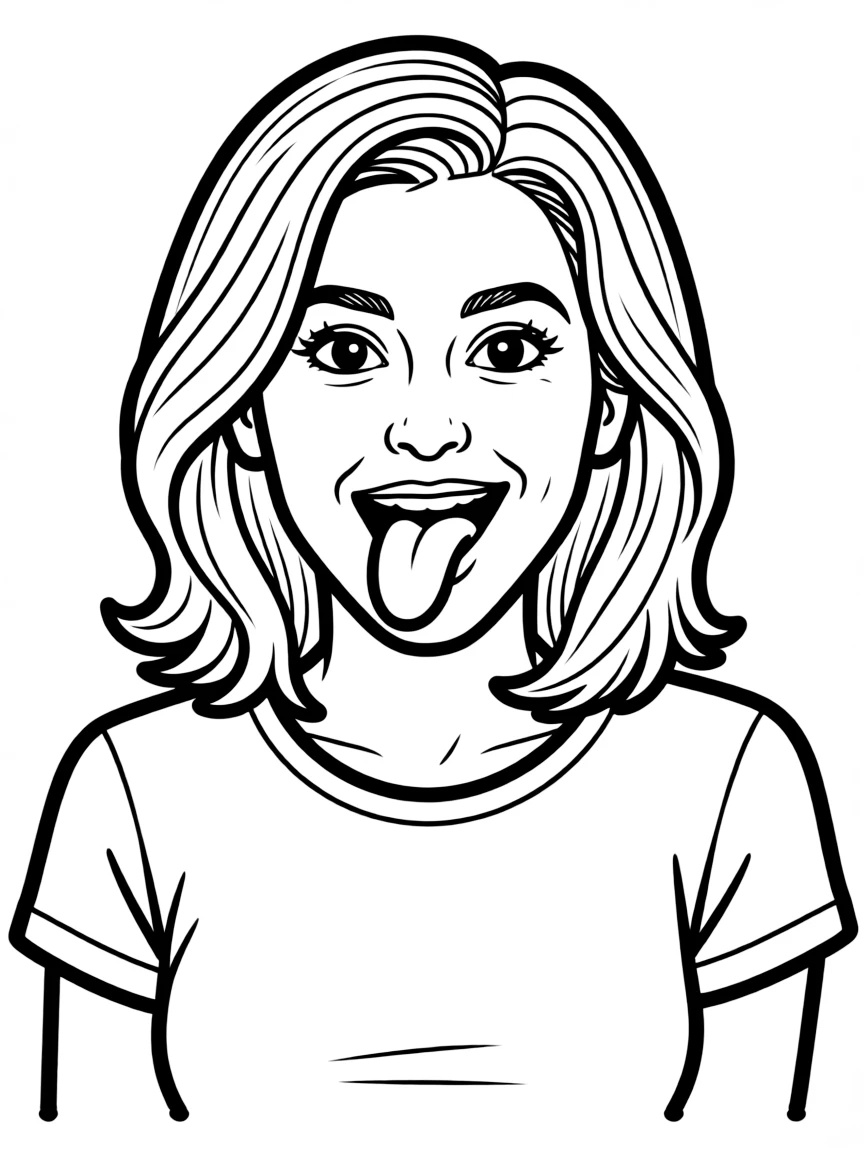 Amy Schumer making a silly face