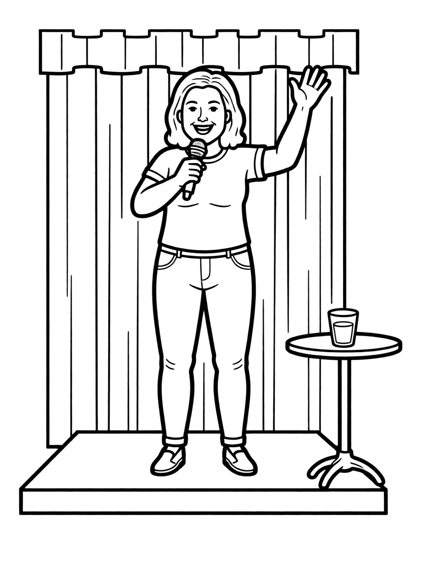 Amy Schumer standing on a stage