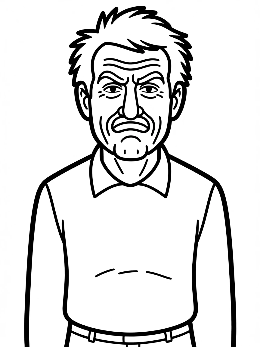 Larry David making a face