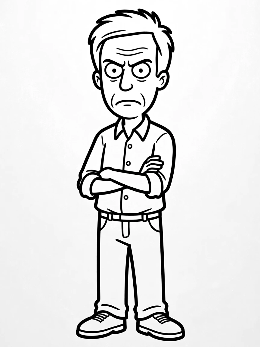Larry David looking annoyed (in a funny way)