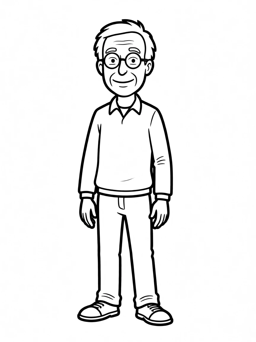Larry David with glasses
