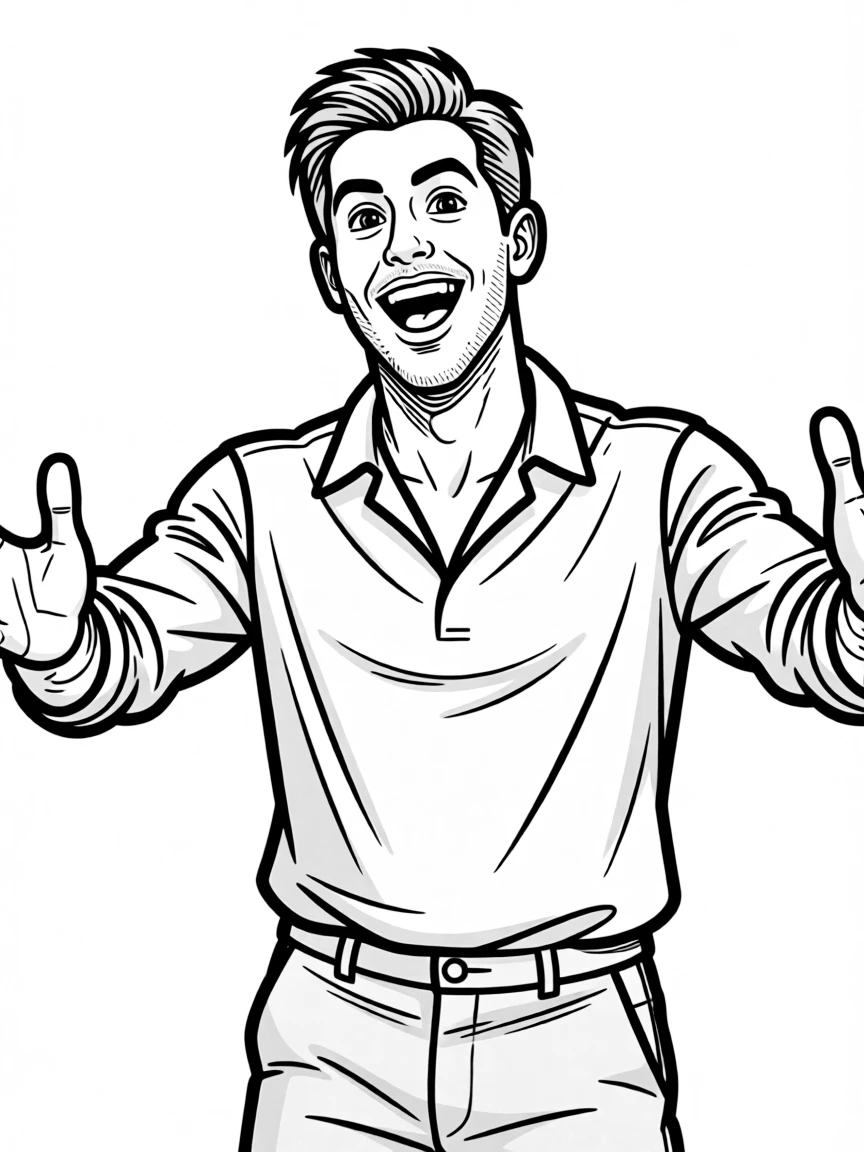 Lin-Manuel Miranda looking excited