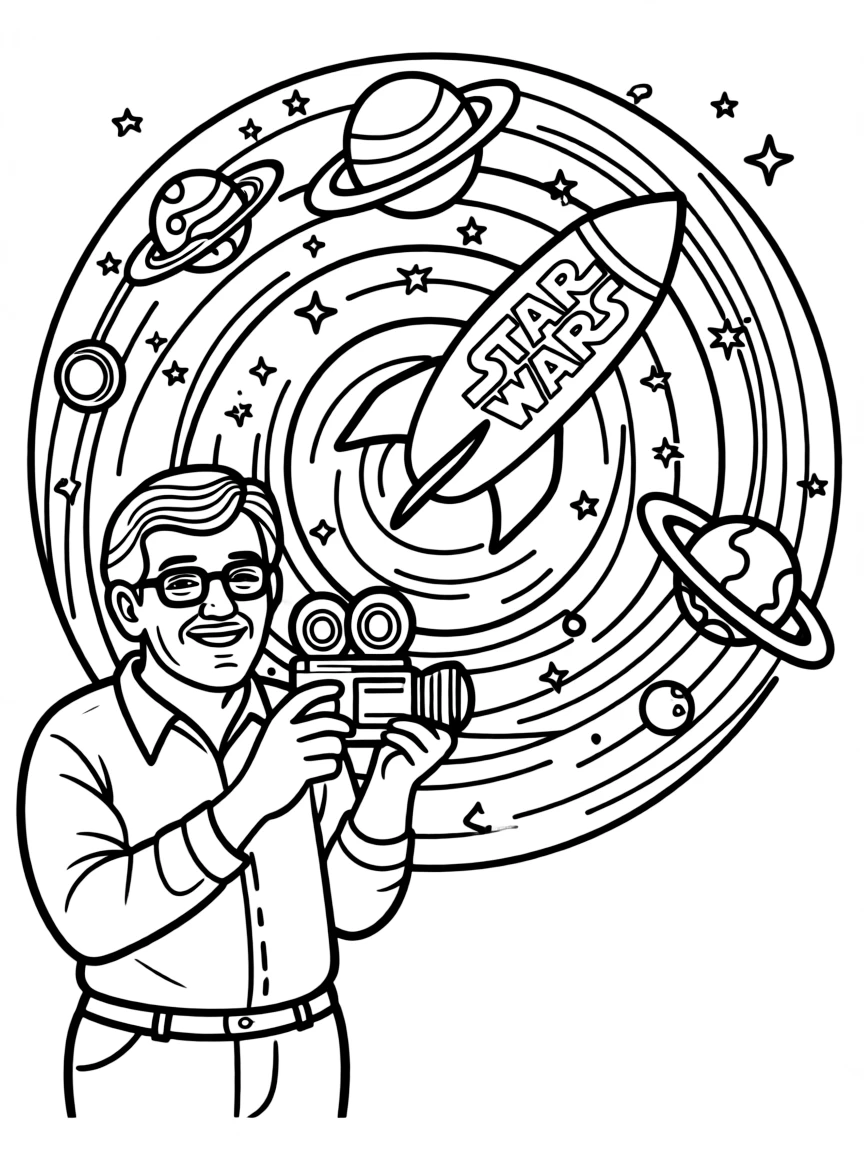 George Lucas with a galaxy far, far away