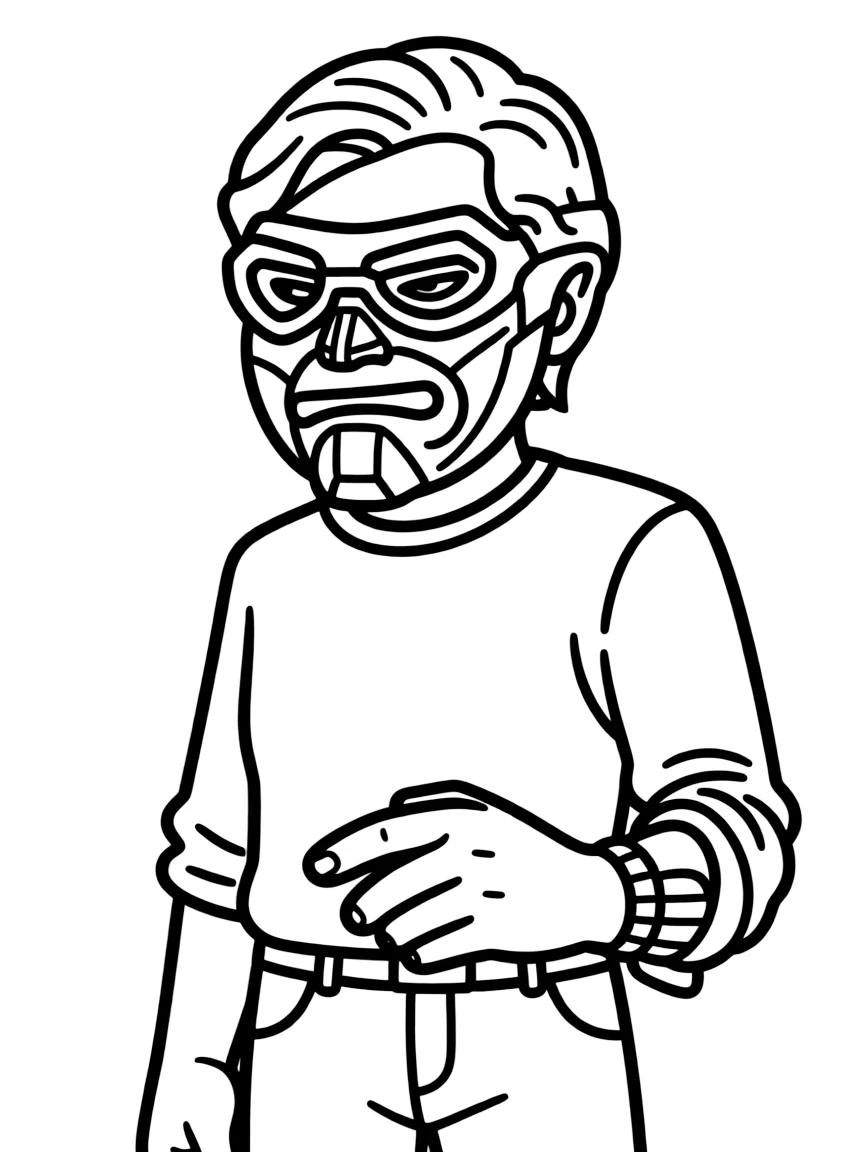 George Lucas with a cool mask