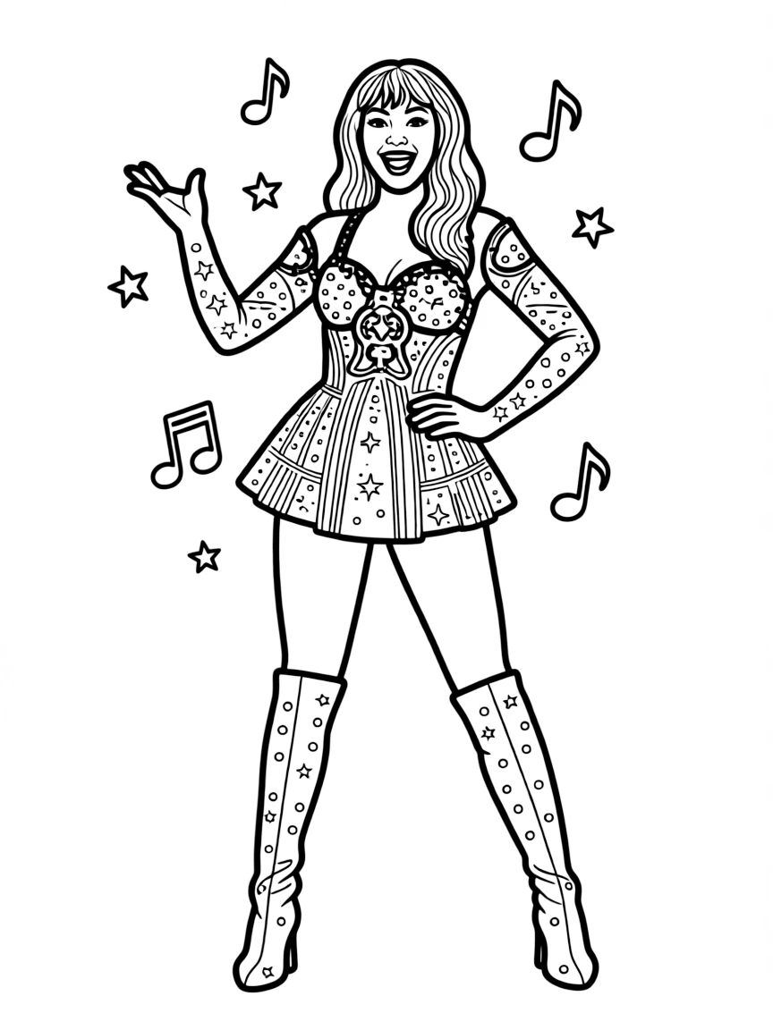 Beyoncé in a glittering costume