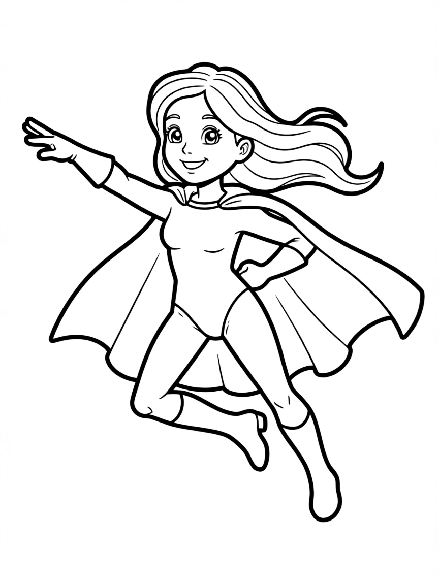 Gal Gadot flying with a superhero cape