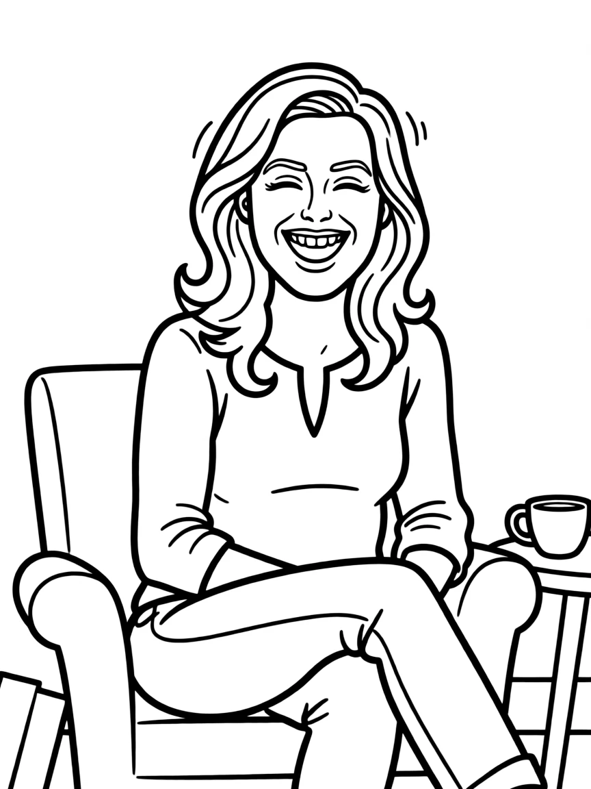 Amy Poehler laughing with a big smile