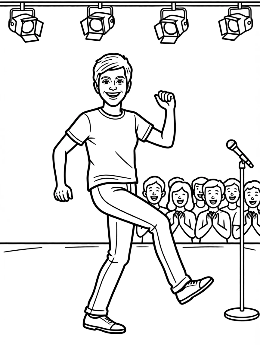 Ellen DeGeneres dancing on her show