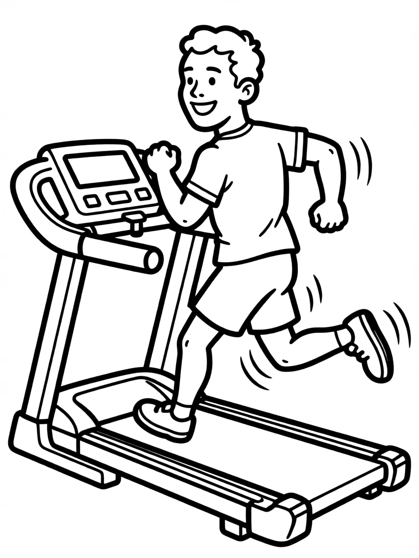 Kevin Hart running on a treadmill
