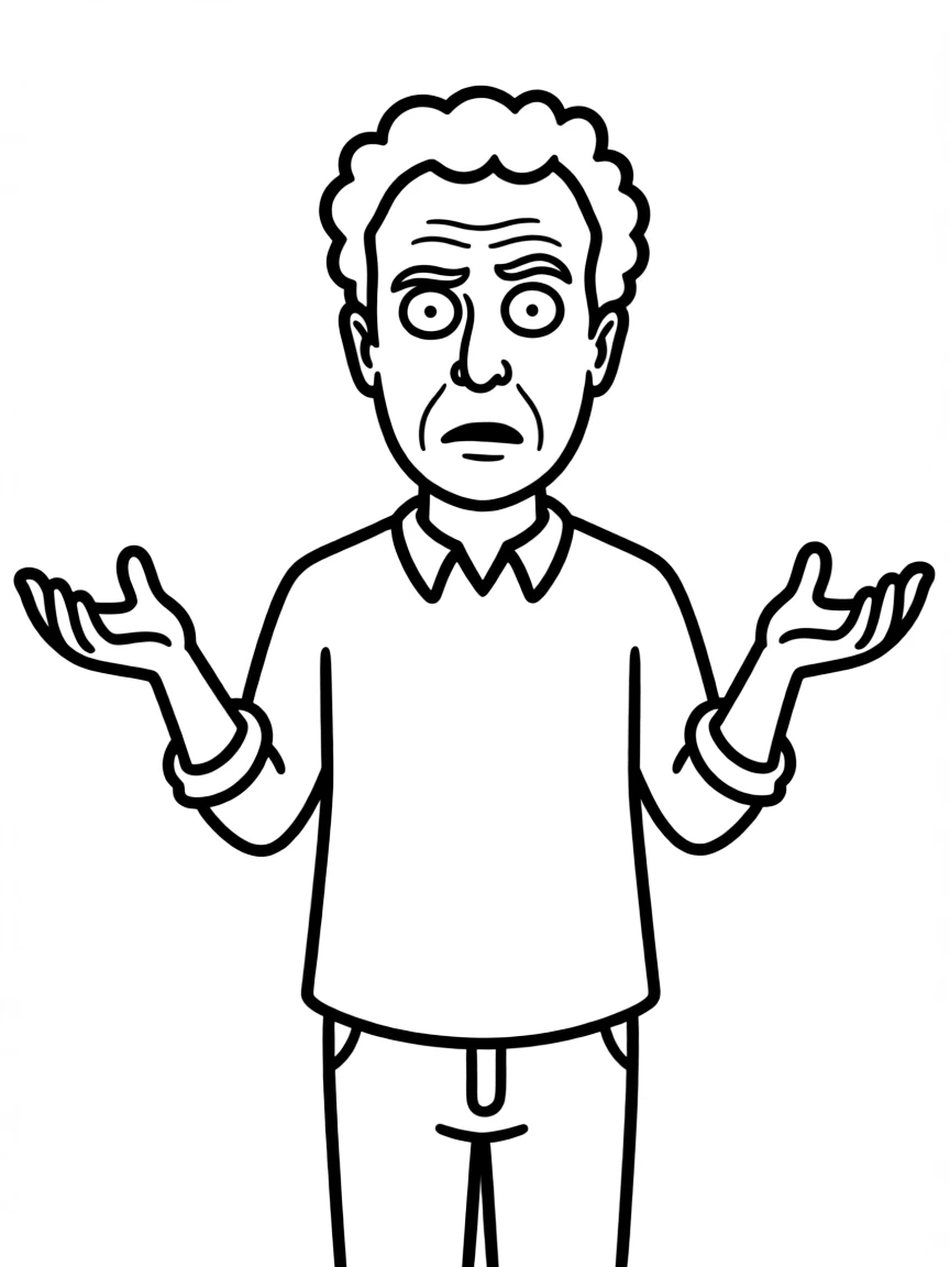 Larry David looking perplexed