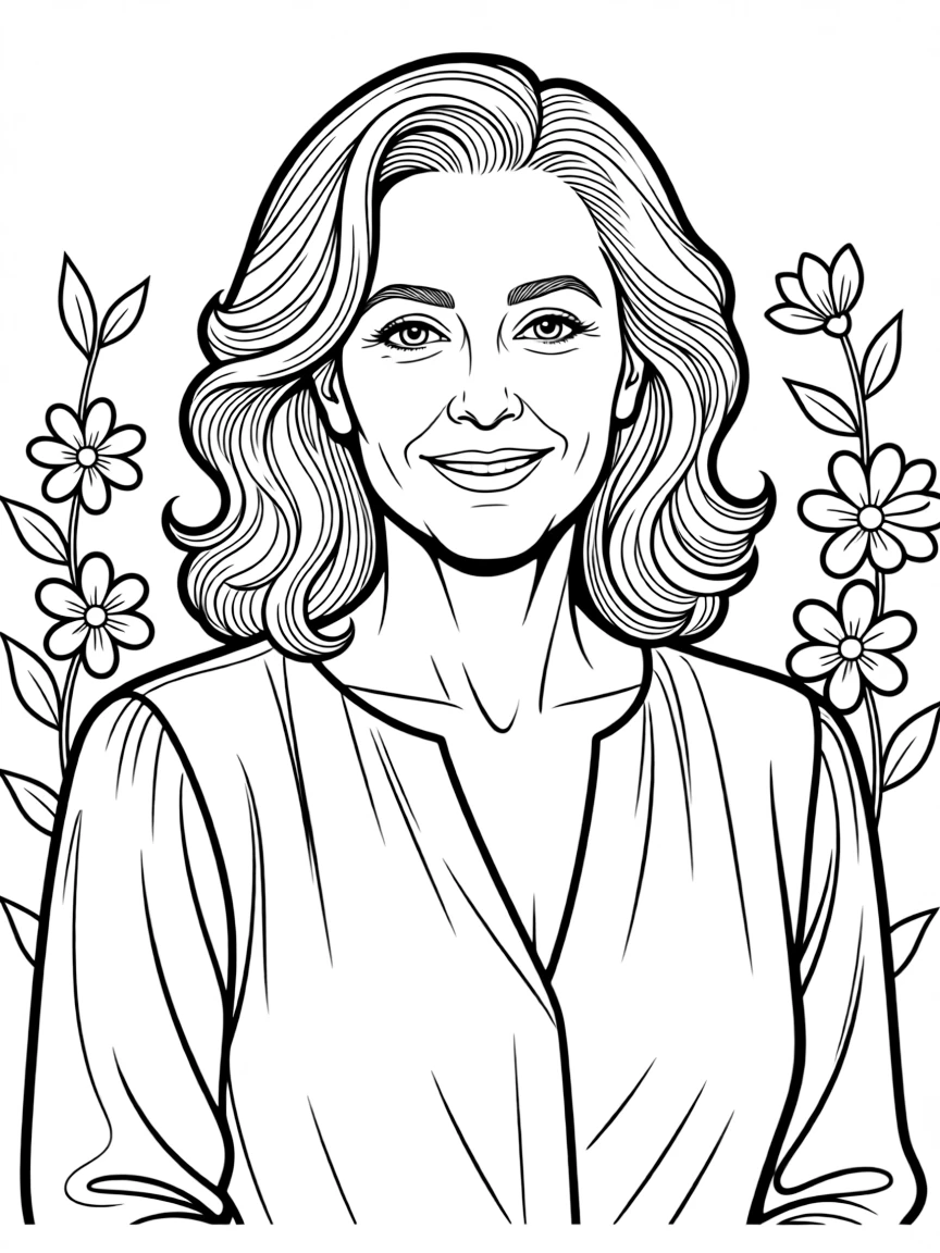 Meryl Streep smiling gracefully