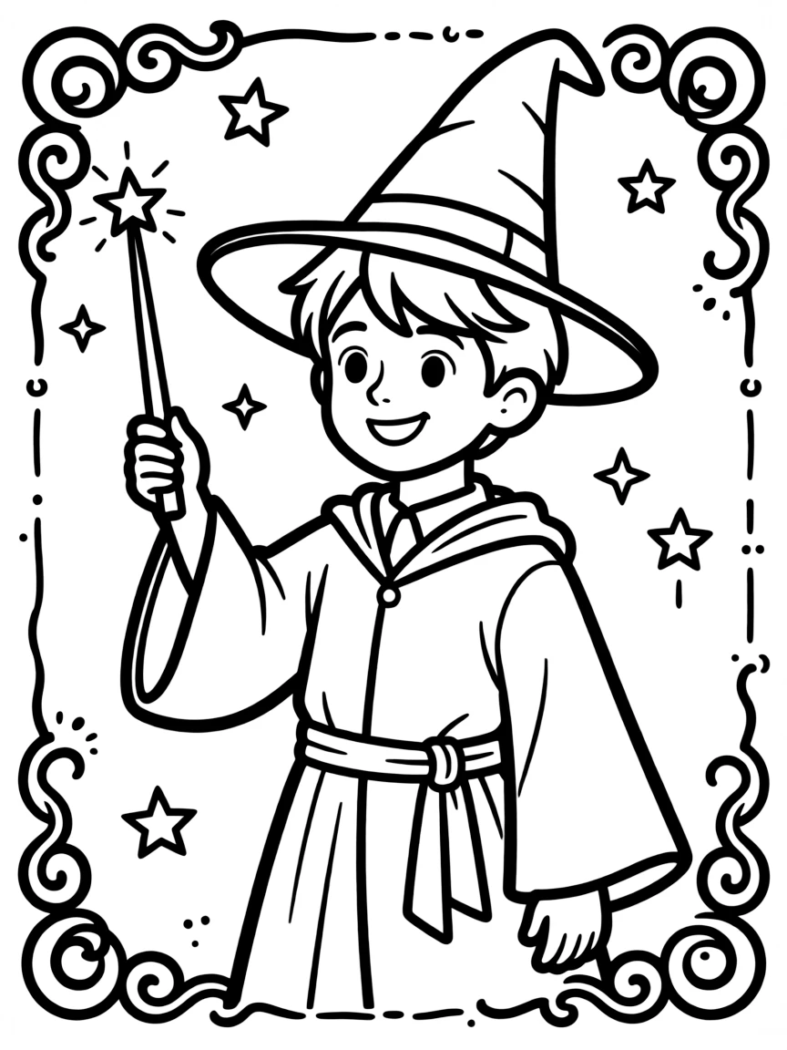 Daniel Radcliffe in a wizard's hat