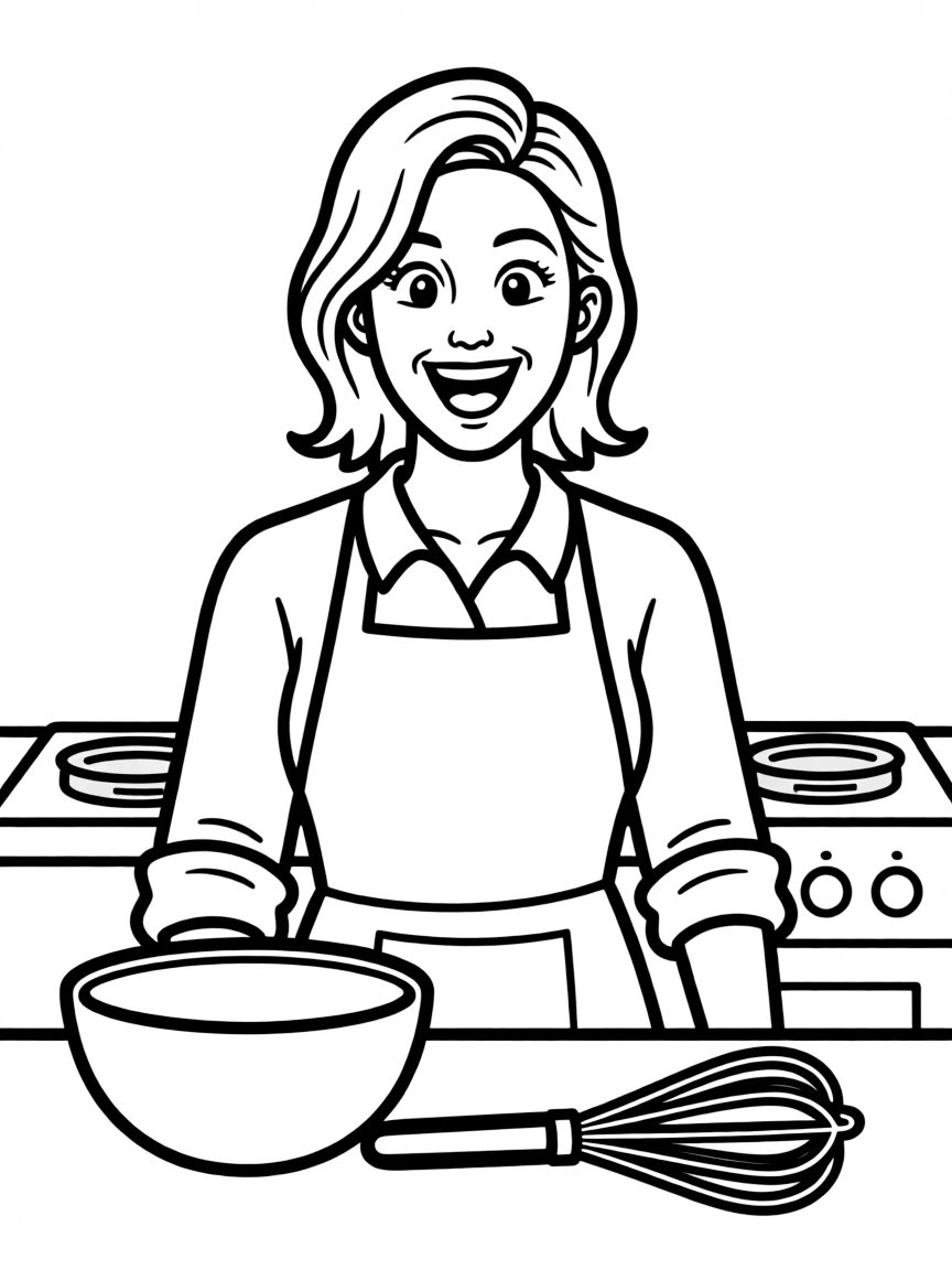 Chrissy Teigen making a cooking show face