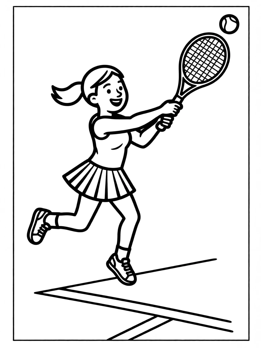Serena Williams jumping to smash a ball