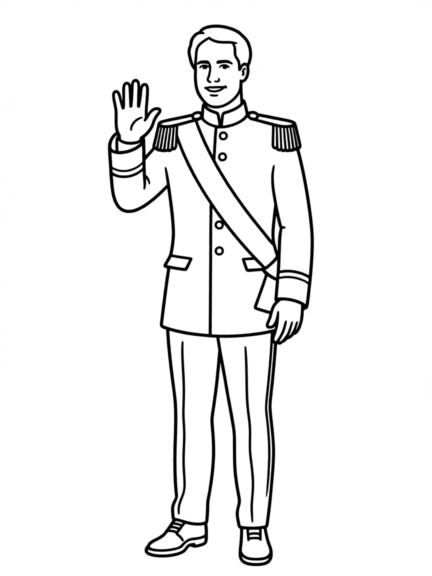Prince William in a uniform
