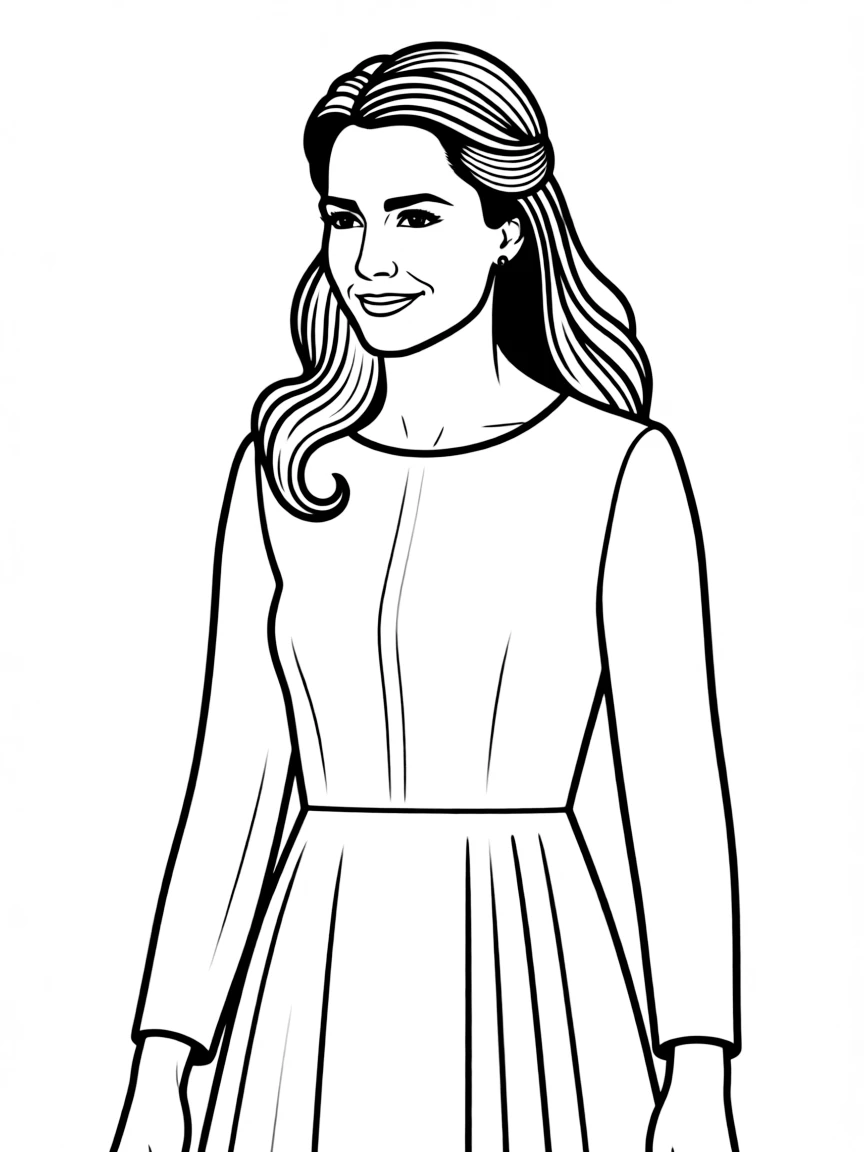 Kate Middleton smiling elegantly