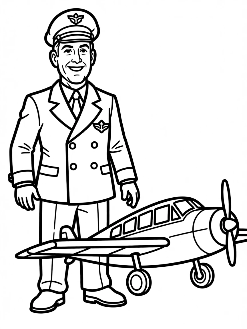 Tom Hanks in a pilot's uniform
