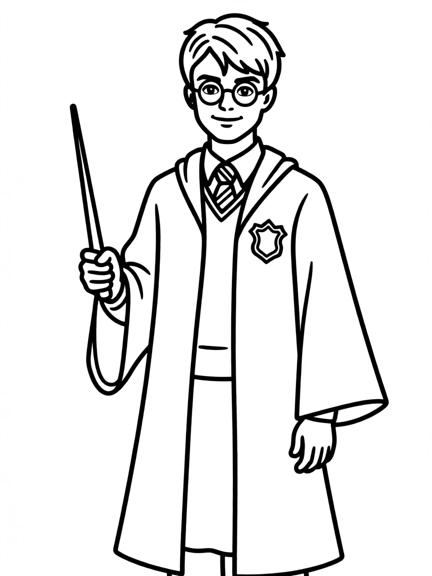 Daniel Radcliffe in a wizard school uniform
