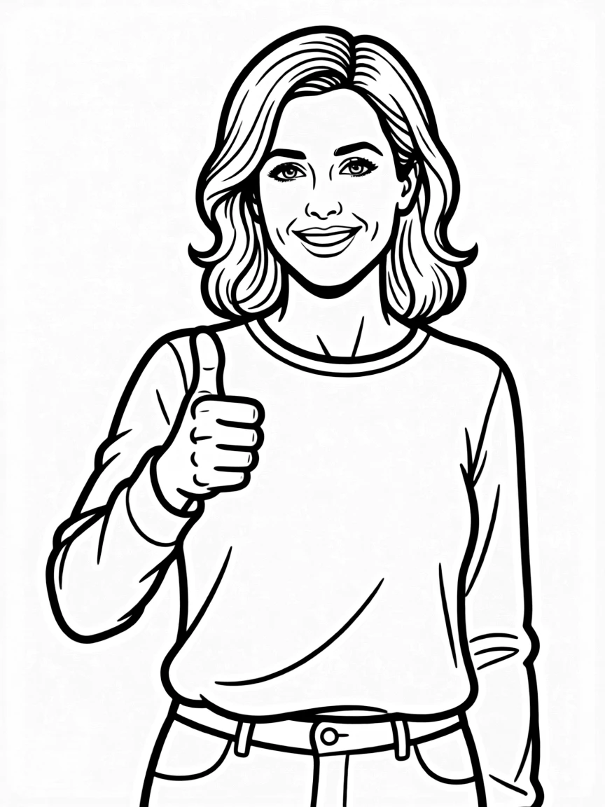 Amy Poehler giving a thumbs up